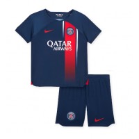 Dětský fotbalový dres Paris Saint-Germain 2023-24 Domácí Krátký Rukáv (+ trenýrky)